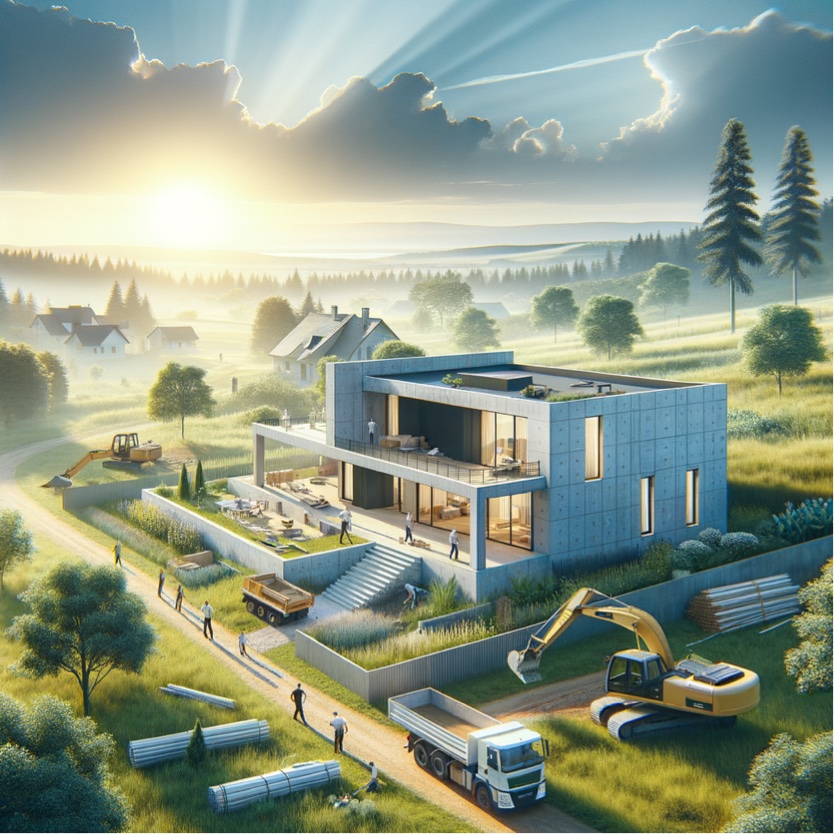 Concrete Suburban Home